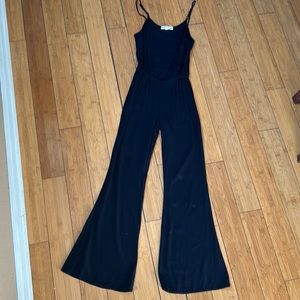 Black Sleeveless Jumpsuit - XS